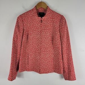 Pendleton Full Zip Long Sleeve Speckled Pebbled Print Blazer Light Weight Jacket